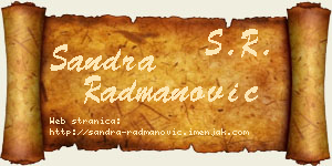 Sandra Radmanović vizit kartica